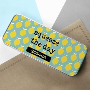 Personalised Squeeze the Day Pencil Case