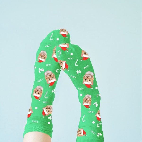 Personalised Pet Christmas Socks – Upload Your Photo