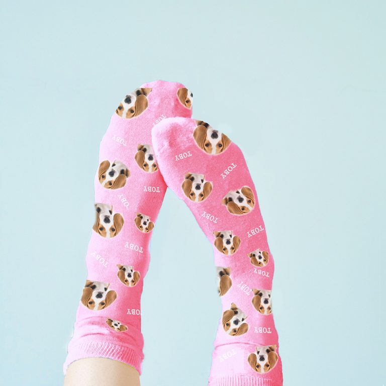 Personalised Pet Socks – Upload Your Pet Photo