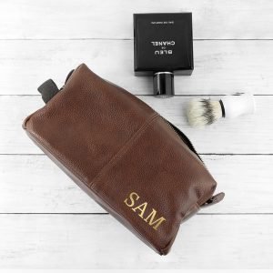 Personalised Leather Luggage Tag – Natural Tan