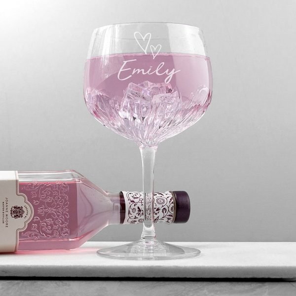 Personalised Crystal Gin Goblet – Name & Icon