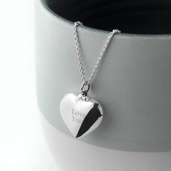 Personalised Heart Necklace – Your Message