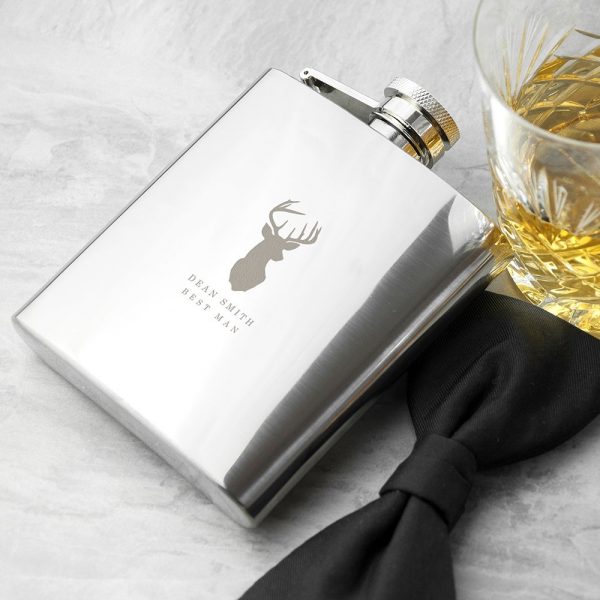 Personalised Hip Flask – Stag