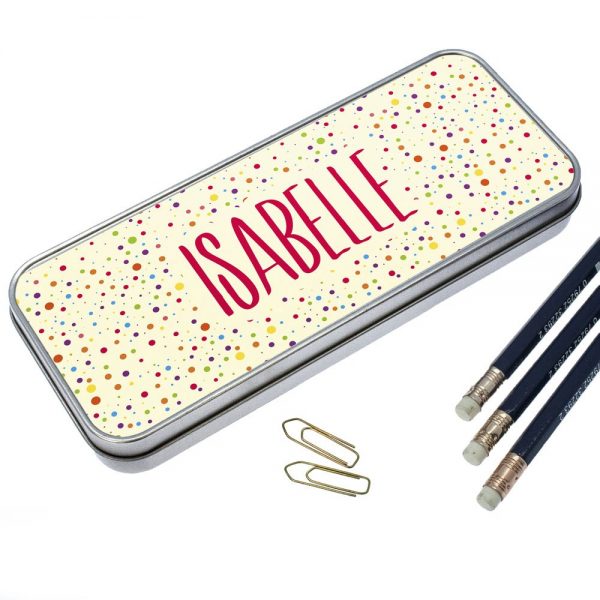 Personalised Dotty Pencil Case
