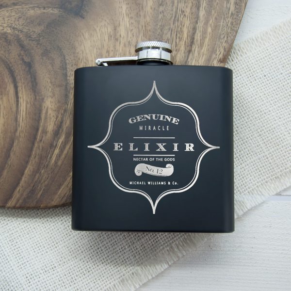 Personalised Hip Flask – Elixir