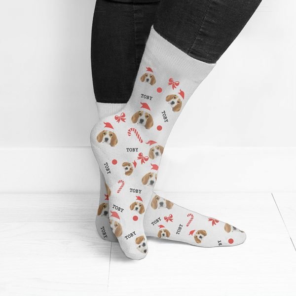 Personalised Pet Christmas Socks – Upload Your Photo