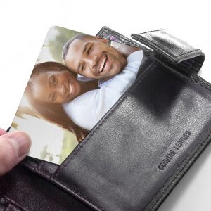 Personalised Black Leather Money Clip – Initials