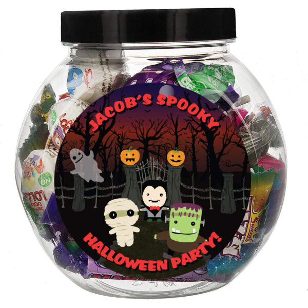 Personalised Halloween Sweet Gift Jar