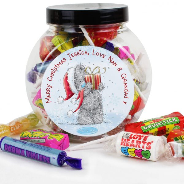Personalised Me to You Christmas Sweet Gift Jar