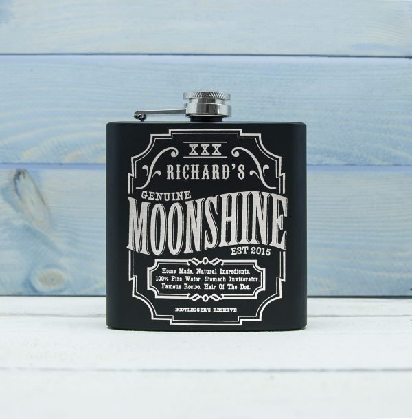 Personalised Hip Flask – Moonshine