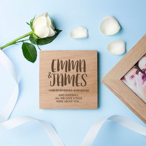 Personalised Oak Photo Cube – All About You