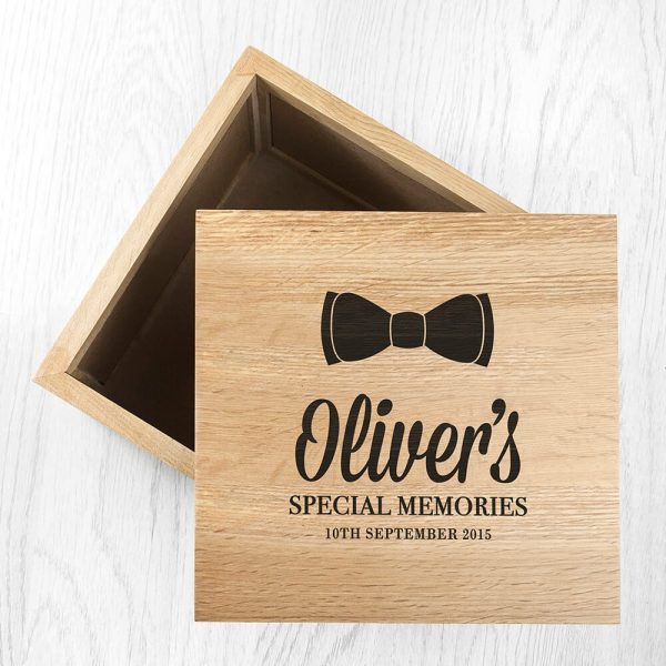 Personalised Oak Photo Keepsake Box – Baby Special Memories