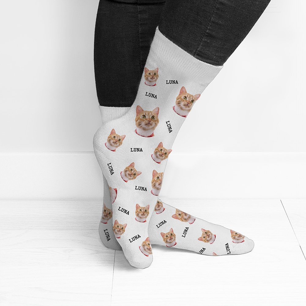 Personalised Pet Socks – Upload Your Pet Photo