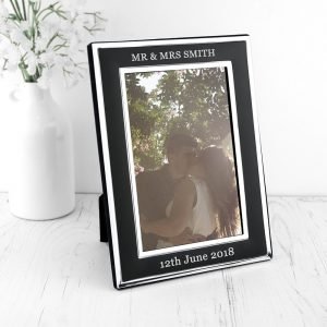 Personalised Silver Memories Square 6×4 Photo Frame