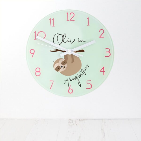 Personalised Wall Clock – Hang In There