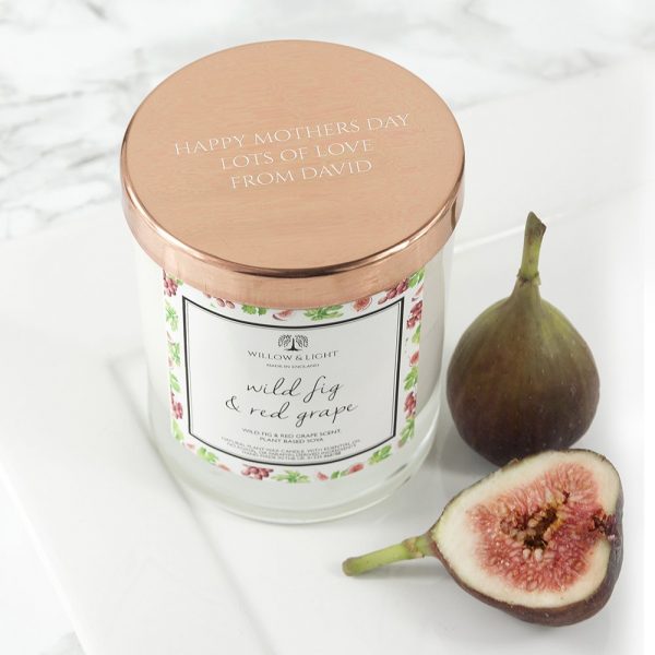 Personalised Wild Fig & Red Grape Candle