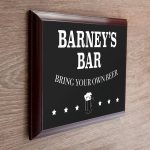 Personalised Wooden Sign – Bar