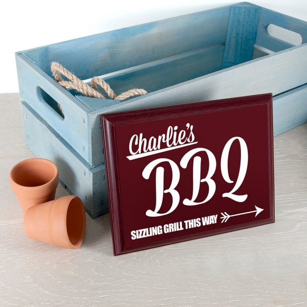 Personalised Wooden Sign – BBQ