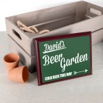 Personalised Wooden Sign – Beer Garden