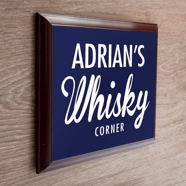 Personalised Wooden Sign – Whisky Corner