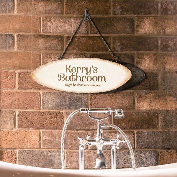 Personalised Wooden Sign – Your Bathroom