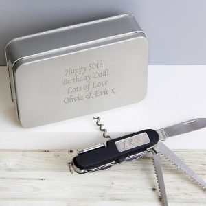 Personalised Pen Knife and Box Set