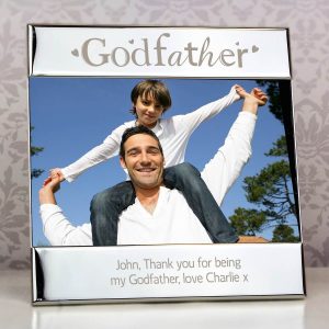 Personalised Silver Godfather Square 6×4 Photo Frame