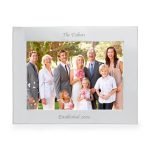 Personalised Silver 7×5 Landscape Photo Frame