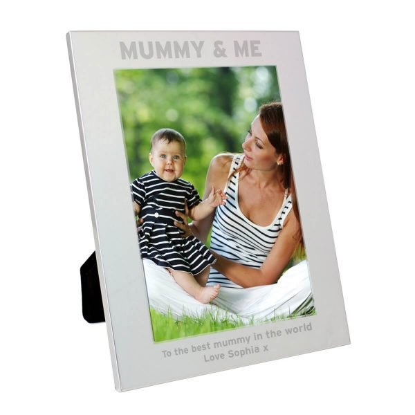 Personalised Silver 5×7 Mummy & Me Photo Frame