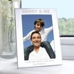 Personalised Silver 5×7 Daddy & Me Photo Frame