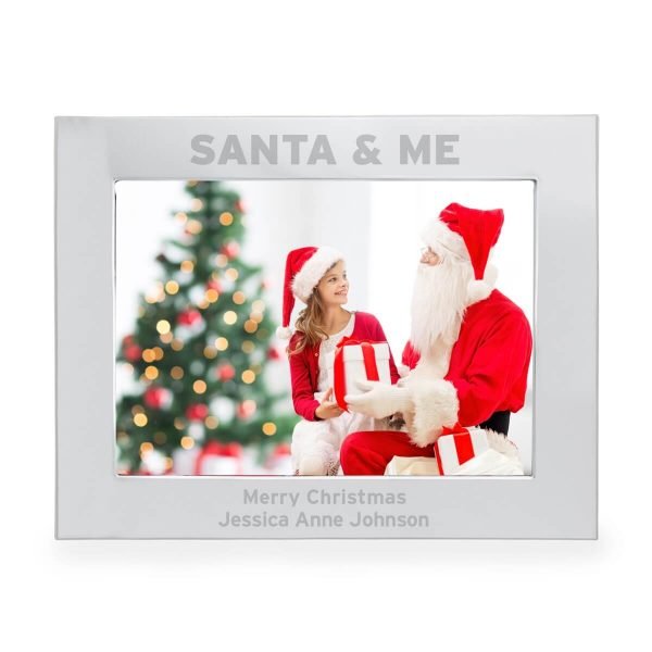 Personalised Santa & Me 7×5 Landscape Photo Frame