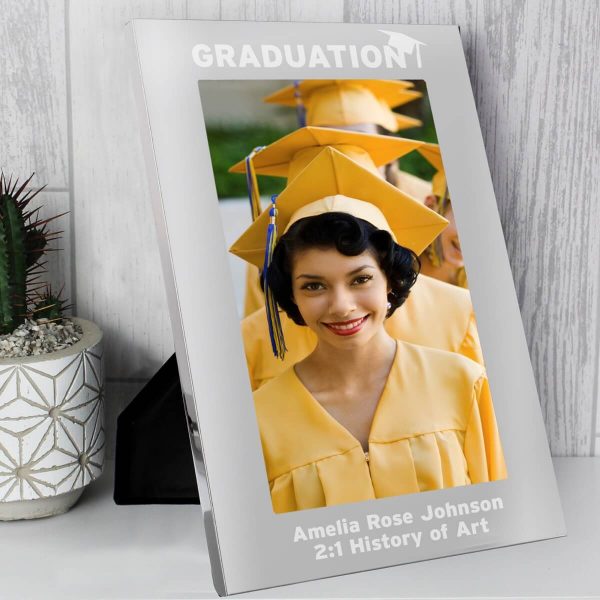 Personalised Graduation 7×5 Silver Photo Frame