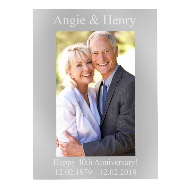 Personalised 6×4 Silver Photo Frame