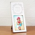 Personalised Small Butterfly Swirl 3×2 Silver Photo Frame
