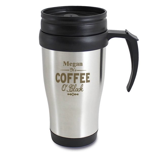 Personalised Coffee O’Clock Travel Mug