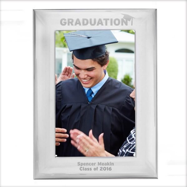 Personalised Graduation 6×4 Silver Photo Frame