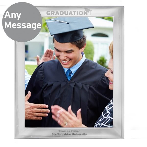 Personalised Graduation 10×8 Silver Photo Frame