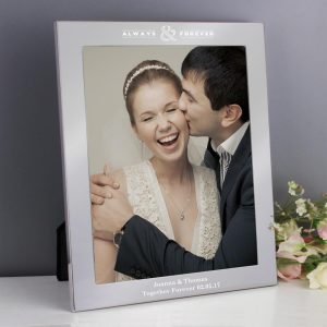 Personalised Always & Forever 10×8 Silver Photo Frame