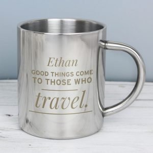 Personalised ‘Any Message’ Stainless Steel Mug