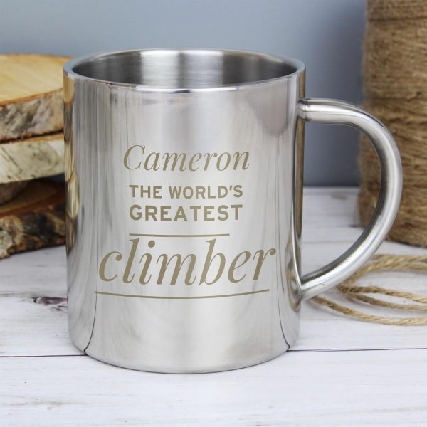 Personalised ‘Any Message’ Stainless Steel Mug