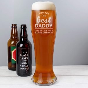 Personalised ‘You are the Best’ Giant Two And A Half Pint Beer Glass