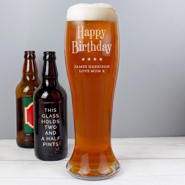 Personalised Giant Two And A Half Pint Beer Glass