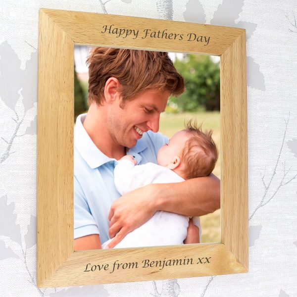Personalised 10×8 Wooden Photo Frame