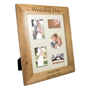 Personalised Wedding Day 10×8 Wooden Photo Frame