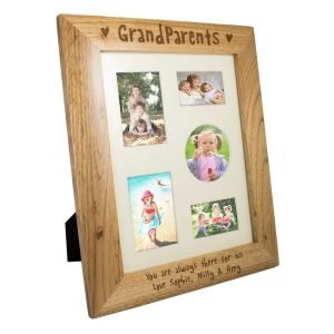 Personalised Grandparents 10×8 Wooden Photo Frame