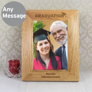 Personalised Graduation 7×5 Wooden Photo Frame
