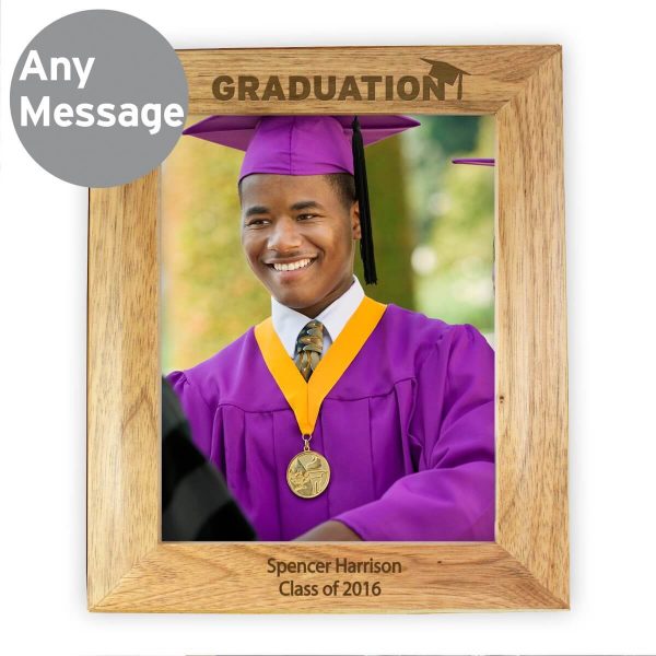 Personalised Graduation 10×8 Wooden Photo Frame