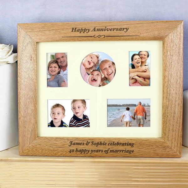 Personalised Any Message 10×8 Landscape Wooden Photo Frame