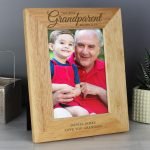 Personalised ‘The Best Grandparent’ 7×5 Wooden Photo Frame
