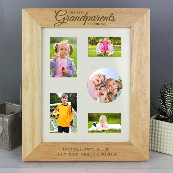Personalised ‘The Best Grandparents’ 10×8 Wooden Photo Frame